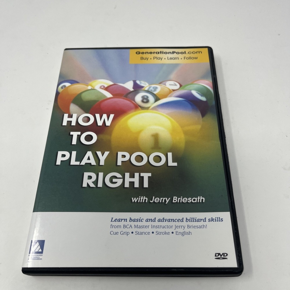 How To Play Pool Right With Jerry Briesath Dvd Billiards Training Learn Skills